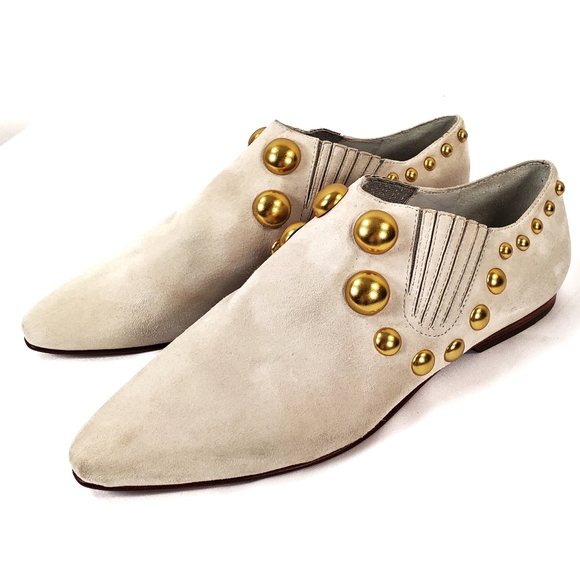 Tory Burch Shoes - Tory Burch Blythe Studio Loafer Studded Nubuck 9